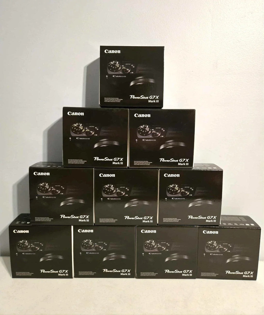 LOT of 10 Canon PowerShot G7 X Mark III 20.1 Digital Camera Black - BRAND NEW